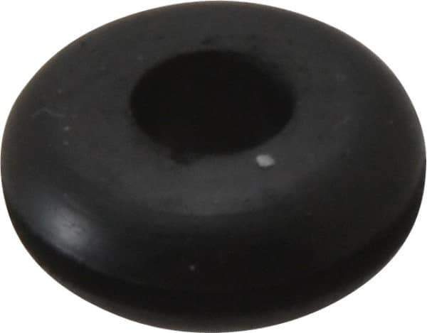 Made in USA - 13/16" OD, 5/16" Thick Grommet - Buna-N Rubber, 9/16" Slot Diam x 1/16" Slot Width - USA Tool & Supply