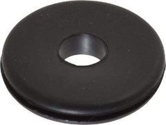 Made in USA - 1-1/4" OD, 1/4" Thick Grommet - Buna-N Rubber, 1" Slot Diam x 1/16" Slot Width - USA Tool & Supply