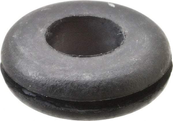 Made in USA - 15/16" OD, 5/16" Thick Grommet - Buna-N Rubber, 11/16" Slot Diam x 1/16" Slot Width - USA Tool & Supply