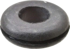Made in USA - 15/16" OD, 5/16" Thick Grommet - Buna-N Rubber, 11/16" Slot Diam x 1/16" Slot Width - USA Tool & Supply