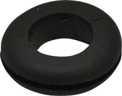 Made in USA - 11/16" OD, 5/16" Thick Grommet - Buna-N Rubber, 13/16" Slot Diam x 1/16" Slot Width - USA Tool & Supply