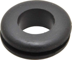 Made in USA - 1-1/4" OD, 7/16" Thick Grommet - Buna-N Rubber, 1" Slot Diam x 1/8" Slot Width - USA Tool & Supply