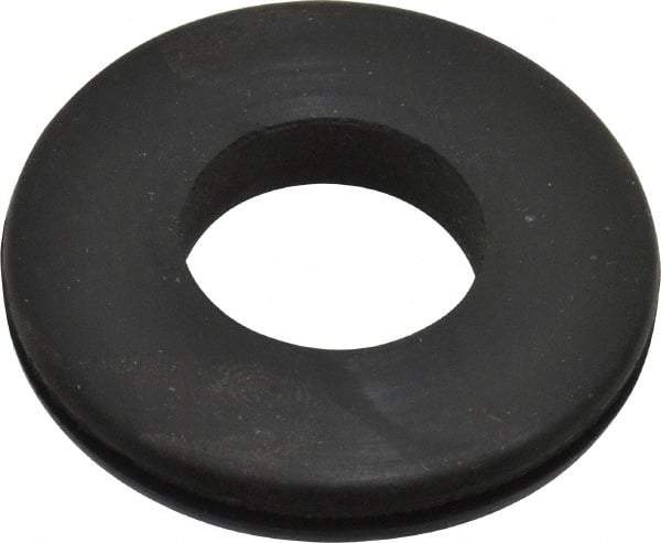 Made in USA - 1-5/8" OD, 1/4" Thick Grommet - Buna-N Rubber, 1-1/4" Slot Diam x 1/16" Slot Width - USA Tool & Supply