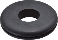 Made in USA - 2" OD, 3/8" Thick Grommet - Buna-N Rubber, 1-5/8" Slot Diam x 1/16" Slot Width - USA Tool & Supply