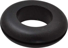 Made in USA - 1-5/8" OD, 7/16" Thick Grommet - Buna-N Rubber, 1-1/4" Slot Diam x 1/16" Slot Width - USA Tool & Supply