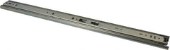 Knape & Vogt - 20" Slide Length, Chrome Box or Vertical File Drawer Slide - 18" Wide, Chrome Finish - USA Tool & Supply