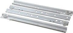 Knape & Vogt - 300mm Slide Length, 225mm Travel Length, Steel Epoxy-Coated Drawer Slide - White Epoxy Finish - USA Tool & Supply