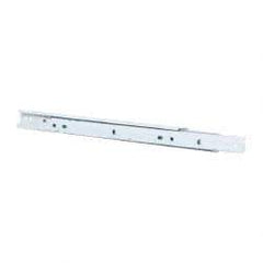 Knape & Vogt - 350mm Slide Length, 262mm Travel Length, Steel Epoxy-Coated Drawer Slide - White Epoxy Finish - USA Tool & Supply