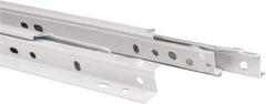 Knape & Vogt - 650mm Slide Length, 487mm Travel Length, Steel Epoxy-Coated Drawer Slide - White Epoxy Finish - USA Tool & Supply