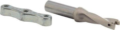 Iscar - 0.551 to 0.567" Diam, 3xD, 1.65" Max Depth, 5/8" Shank Diam, 4.3" OAL, Replaceable Tip Drill - IDI-SG, IDI-SK Insert, DCM Toolholder, Series ChamDrill - USA Tool & Supply