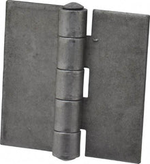 Stanley - 2-1/2" Long x 2-1/2" Wide, Extra Heavy Full Surface Hinge - Steel, Plain Finish - USA Tool & Supply