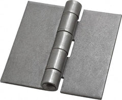 Stanley - 3" Long x 3" Wide, Extra Heavy Full Surface Hinge - Steel, Plain Finish - USA Tool & Supply
