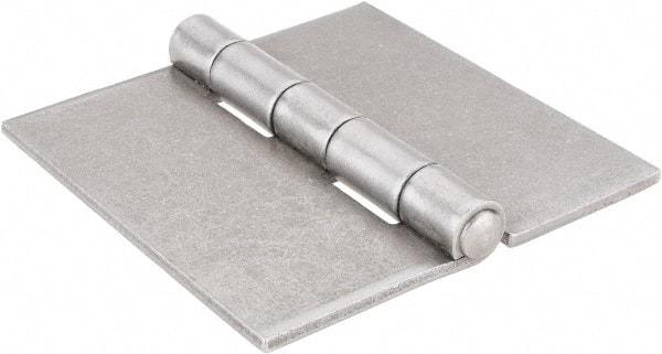 Stanley - 4" Long x 4" Wide, Extra Heavy Full Surface Hinge - Steel, Plain Finish - USA Tool & Supply