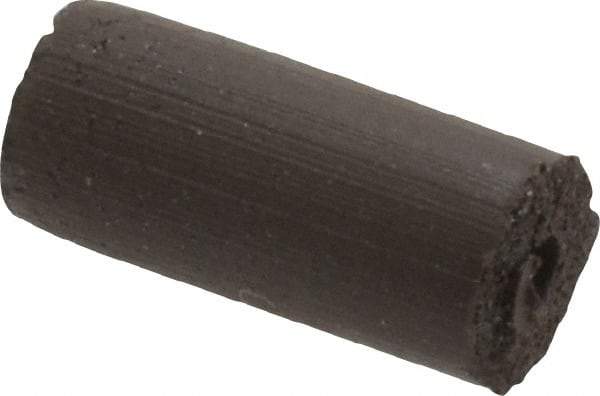 Cratex - 1/4" Max Diam x 1/2" Long, Cylinder, Rubberized Point - Medium Grade, Silicon Carbide, 1/16" Arbor Hole, Unmounted - USA Tool & Supply