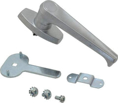 Made in USA - Nonlocking Handle Latch - Polished Chrome Plated - USA Tool & Supply