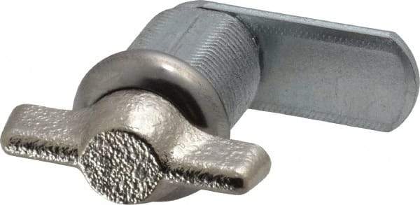 Made in USA - 21/32" Max Thickness, Thumb Turn Panel - Zinc Die Cast Coated - USA Tool & Supply