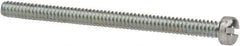 Value Collection - #4-40 UNC, 1-1/2" Length Under Head Slotted Drive Machine Screw - Fillister Head, Grade J82 Steel, Zinc-Plated Finish, Without Washer - USA Tool & Supply