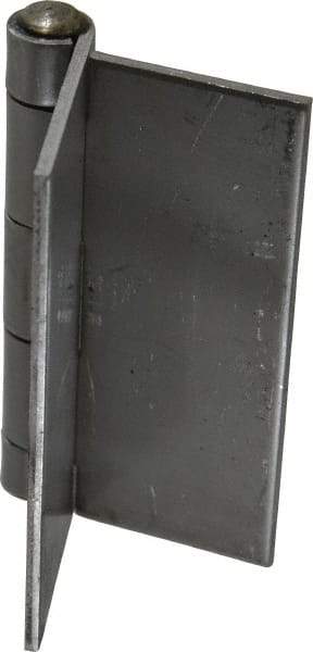 Made in USA - 4" Wide x 1/8" Thick, Blank Butt Hinge - Stainless Steel, Polished Finish - USA Tool & Supply