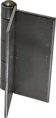 Made in USA - 4" Wide x 1/8" Thick, Blank Butt Hinge - Stainless Steel, Polished Finish - USA Tool & Supply