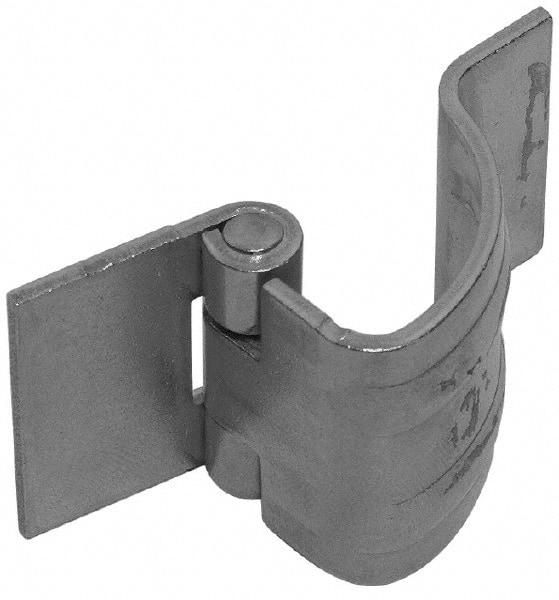 Made in USA - 0.8" Wide x 0.075" Thick, Concealed Hinge - Aluminum, Plain Finish - USA Tool & Supply