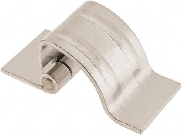 Made in USA - 1-1/4" Wide x 0.09" Thick, Concealed Hinge - Stainless Steel, Plain Finish - USA Tool & Supply