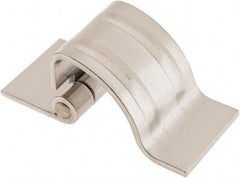 Made in USA - 1-1/4" Wide x 0.09" Thick, Concealed Hinge - Stainless Steel, Plain Finish - USA Tool & Supply