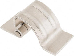 Made in USA - 1-1/4" Wide x 0.09" Thick, Concealed Hinge - Aluminum, Plain Finish - USA Tool & Supply