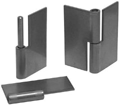 Made in USA - 1.87" Wide x 0.075" Thick, Slip Joint Hinge - Steel, Plain Finish - USA Tool & Supply