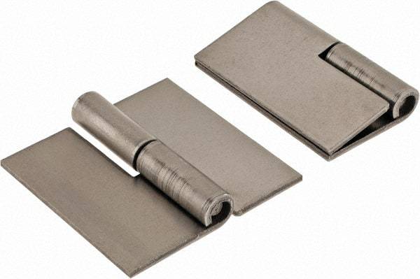 Made in USA - 2" Wide x 0.075" Thick, Slip Joint Hinge - Steel, Plain Finish - USA Tool & Supply