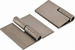 Made in USA - 2" Wide x 0.075" Thick, Slip Joint Hinge - Steel, Plain Finish - USA Tool & Supply