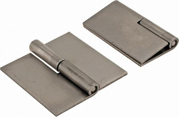 Made in USA - 2-1/2" Wide x 0.09" Thick, Slip Joint Hinge - Steel, Plain Finish - USA Tool & Supply