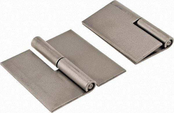 Made in USA - 3" Wide x 0.09" Thick, Slip Joint Hinge - Steel, Plain Finish - USA Tool & Supply