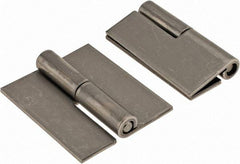 Made in USA - 1.68" Wide x 0.075" Thick, Slip Joint Hinge - Stainless Steel, Plain Finish - USA Tool & Supply