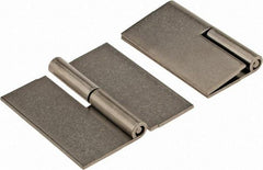 Made in USA - 2-1/2" Wide x 0.075" Thick, Slip Joint Hinge - Stainless Steel, Plain Finish - USA Tool & Supply