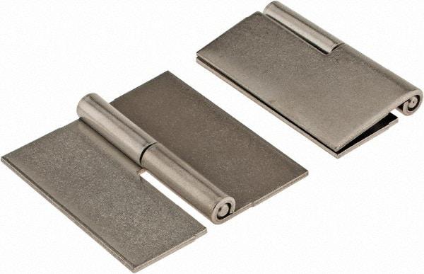 Made in USA - 2-1/2" Wide x 0.075" Thick, Slip Joint Hinge - Stainless Steel, Plain Finish - USA Tool & Supply