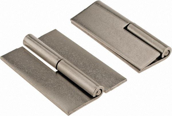 Made in USA - 2" Wide x 0.093" Thick, Slip Joint Hinge - Stainless Steel, Plain Finish - USA Tool & Supply