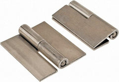 Made in USA - 1.68" Wide x 0.075" Thick, Slip Joint Hinge - Aluminum, Plain Finish - USA Tool & Supply