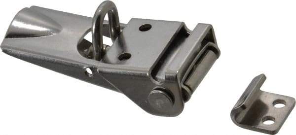 Value Collection - 3.04" Long x 1.1" Wide, 1051 Series Latch - Stainless Steel, with Stainless Steel Finish - USA Tool & Supply