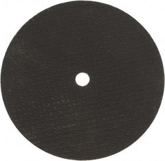 Norton - 6" 36 Grit Aluminum Oxide Cutoff Wheel - 1/16" Thick, 1/2" Arbor, 10,190 Max RPM, Use with Stationary Grinders - USA Tool & Supply