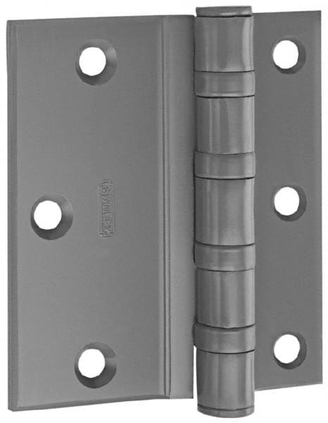Stanley - 4-1/2" Long x 4-1/2" Wide Steel Full Surface Commercial Hinge - USA Tool & Supply