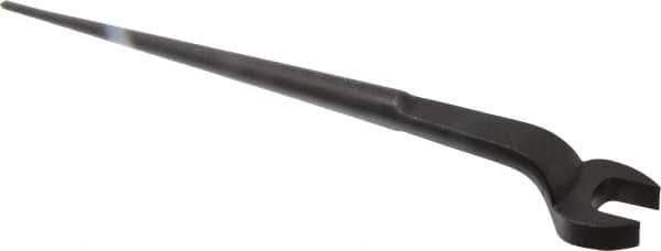 Proto - 1-1/8" Standard Spud Handle Open End Wrench - 17-1/4" OAL, Single End, Black Finish - USA Tool & Supply