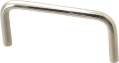 Electro Hardware - Round Handle - Nickel Plated, Brass, 3" Center to Center - USA Tool & Supply