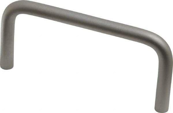 Electro Hardware - Round Handle - Plain, Aluminum, 3" Center to Center - USA Tool & Supply