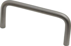 Electro Hardware - Round Handle - Plain, Aluminum, 3" Center to Center - USA Tool & Supply