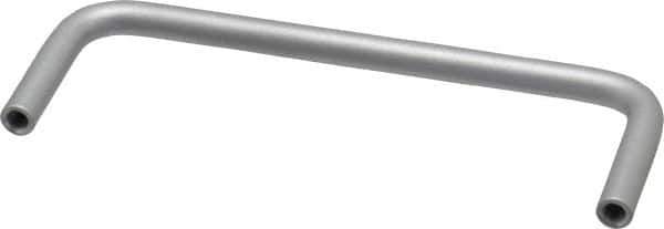 Electro Hardware - Round Handle - Plain, Aluminum, 4" Center to Center - USA Tool & Supply