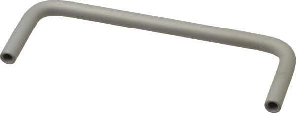 Electro Hardware - Round Handle - Clear Finish, Aluminum, 4" Center to Center - USA Tool & Supply