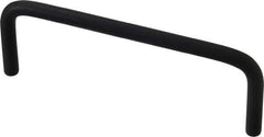 Electro Hardware - Round Handle - Black Coated, Aluminum, 4" Center to Center - USA Tool & Supply
