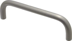 Electro Hardware - 8-32 Internal Thread, 5/16" Handle Diam, Clear Anodized Aluminum Drawer Pull - 4" Center to Center - USA Tool & Supply