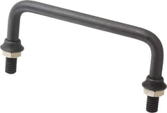 Electro Hardware - Round Handle - Black Coated, Brass, 4" Center to Center - USA Tool & Supply