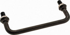 Electro Hardware - Round Handle - Black Coated, Stainless Steel, 4-1/4" Center to Center - USA Tool & Supply